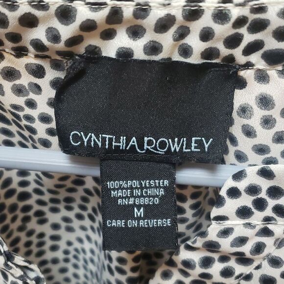 Cynthia Rowley White and Black Polka Dot Top - Picture 2 of 5